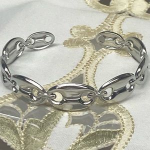 Silver cuff bracelet